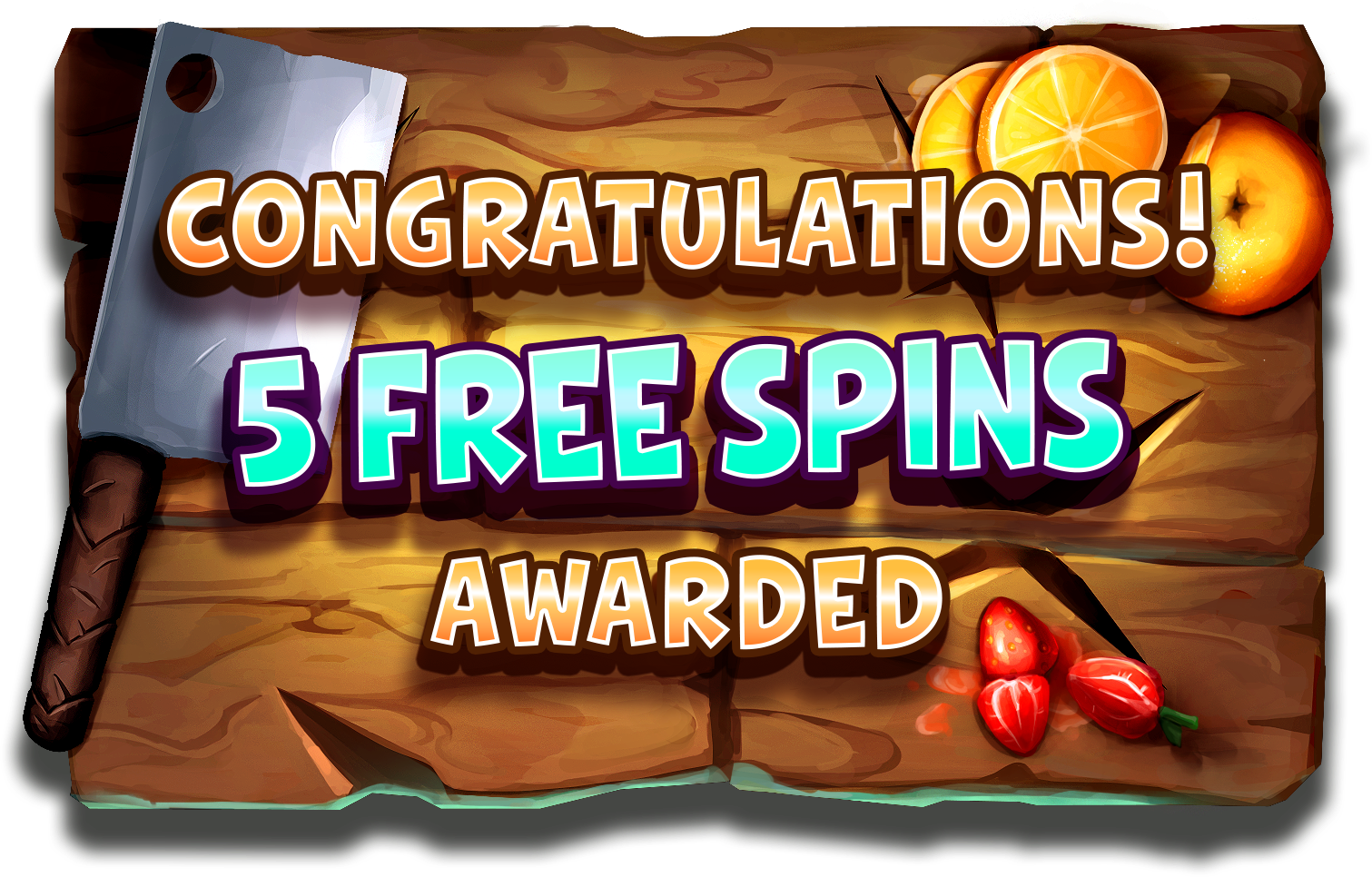 Free Spins message box